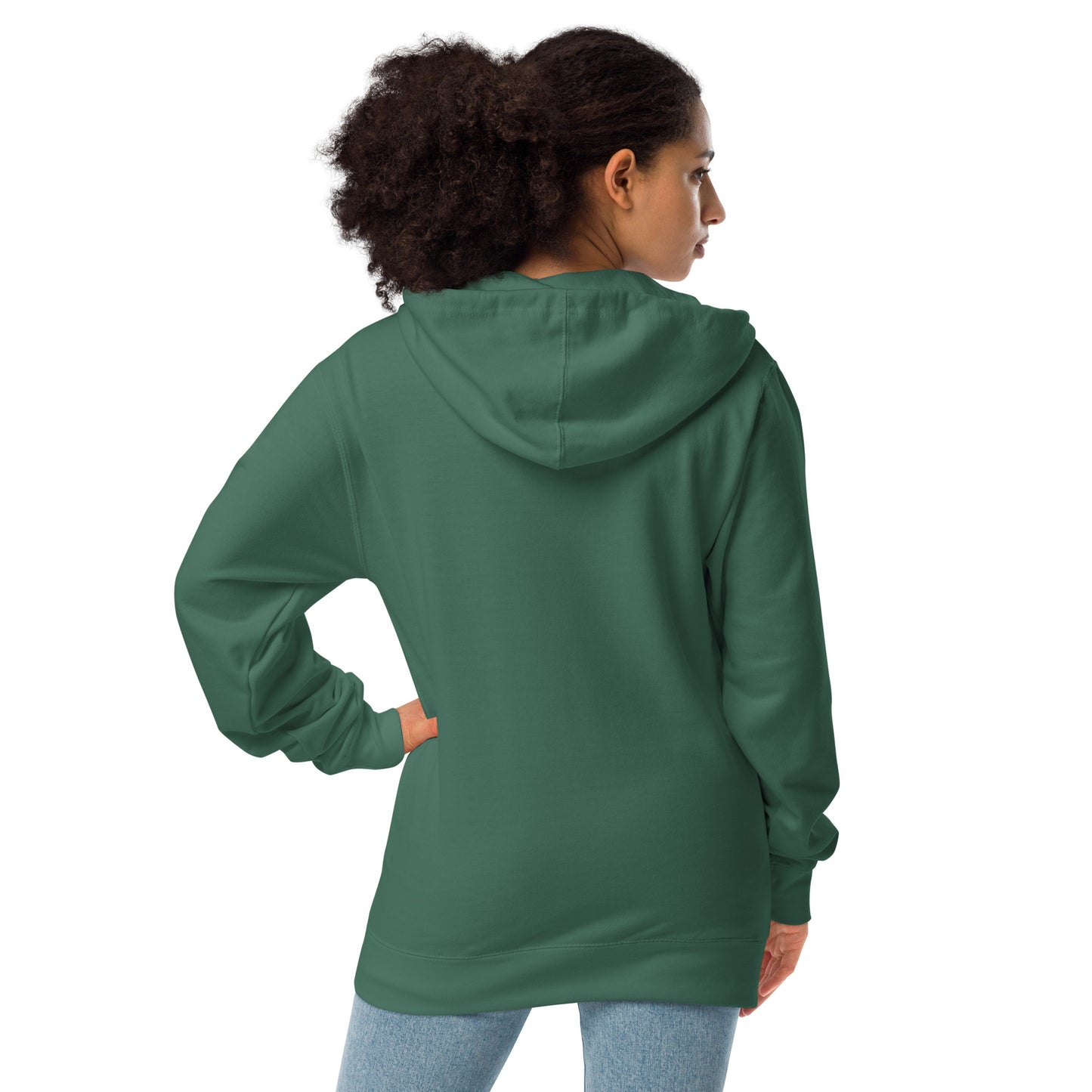 A42A - Unisex fleece zip up hoodie