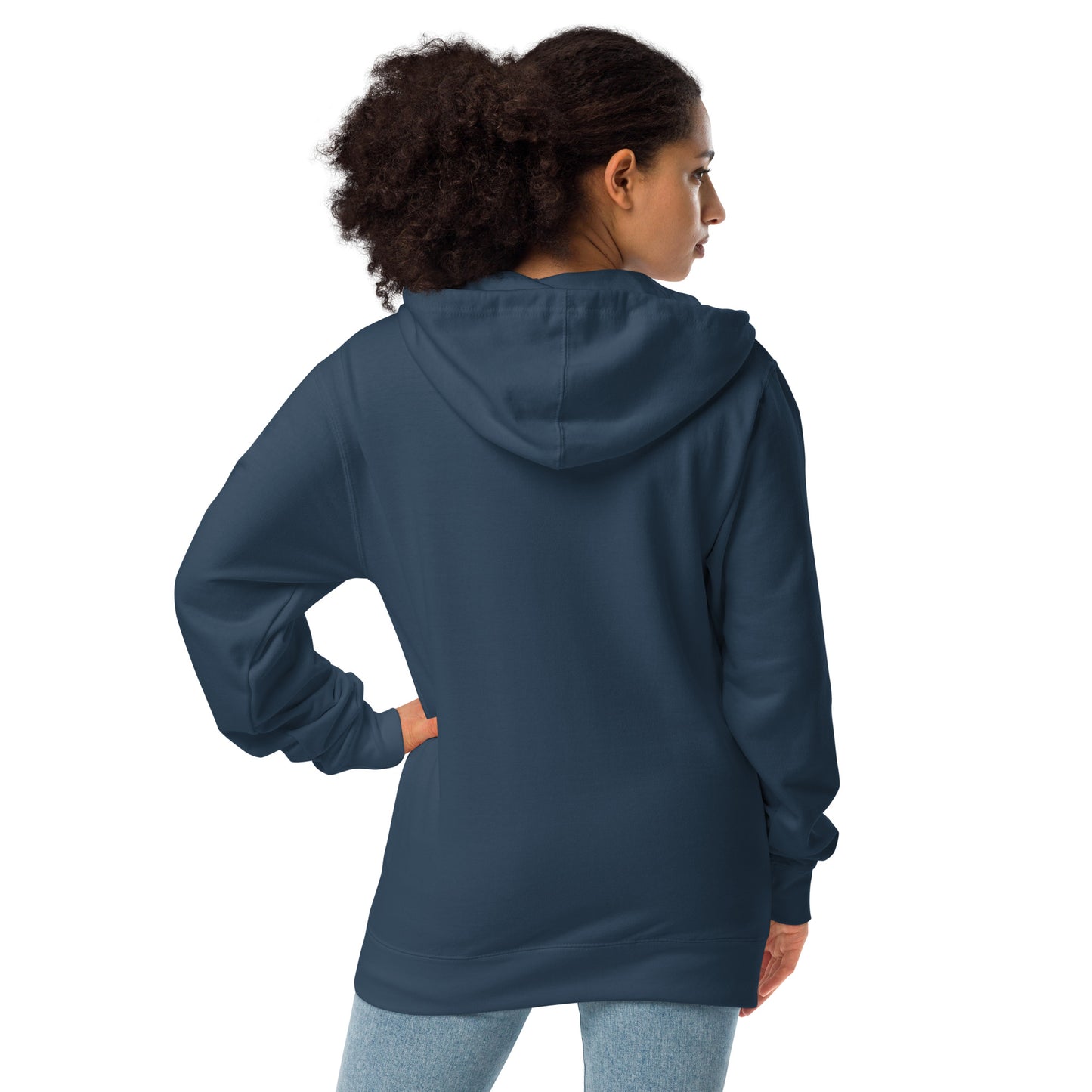 A42A - Unisex fleece zip up hoodie